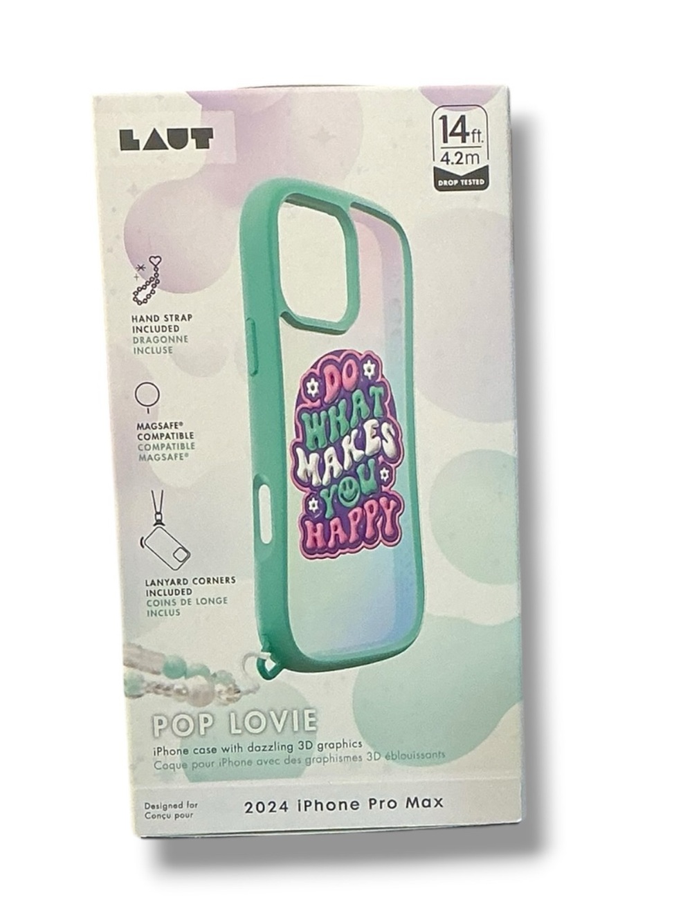 LAUT POP LOVIE “Do What Makes You Happy” MagSafe Case For 2024 iPhone Pro Max